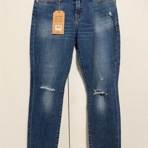 Lucky Brand Distressed Blue Skinny Jeans